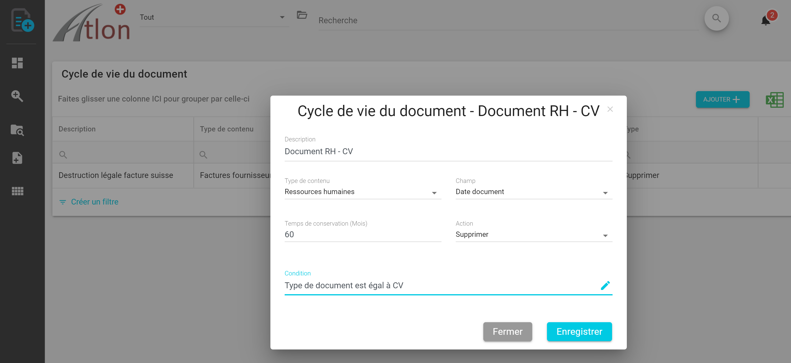 Document électronique et cycle de vie