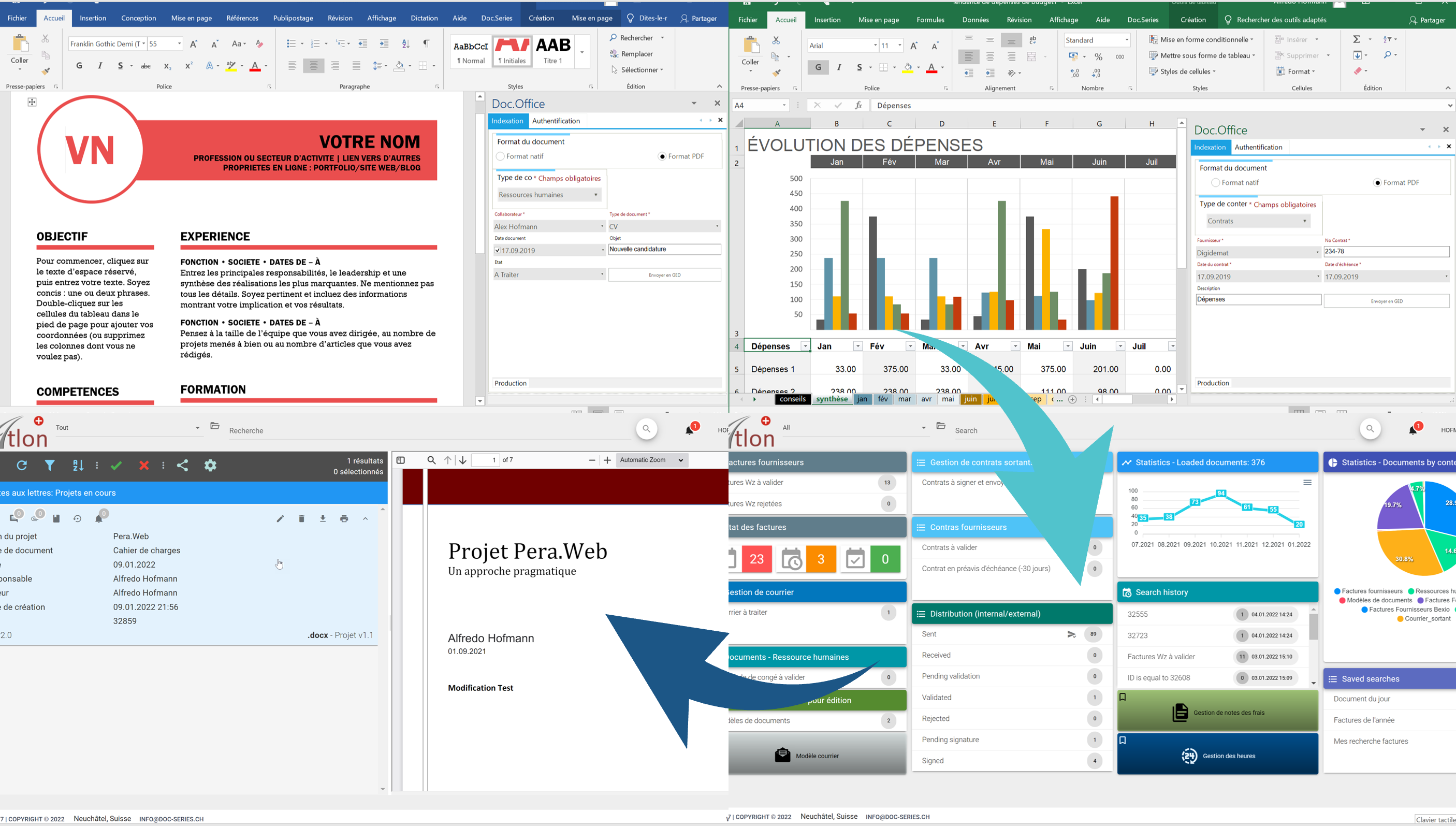 Doc.Office - Intégration de documents MS Office natifs 